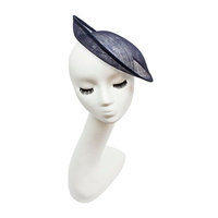 9 1/2 Navy Blue Saucer with Upturned Brim Hat Base