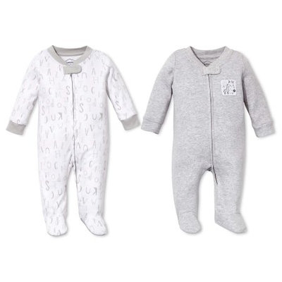 Lamaze Baby Organic 2 pc Sleep N' Play Set - Gray NB