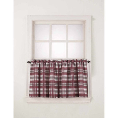 S. Lichtenberg & Co. Dawson Window Valance/Kitchen Curtains, Set of 2/Swags