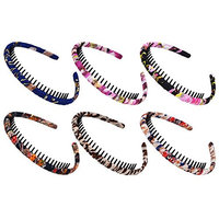 STHUAHE 6PCS Multicolor Hair Bands,Girls/Women Handmade Bohemia Style Protection Resin Teeth Comb Hair Hoop Hairband Headband Headwear Hair Accessories by Beauty Hair