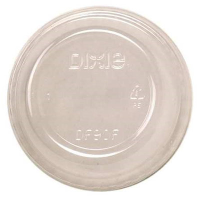 DIXIE DF9OF Dome Lid,9 oz, Clear, PK1000