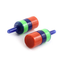 Fish Tank Colorful Plastic Bubble Making Release Air Stones 2 Pcs