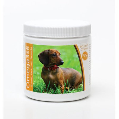 Healthy Breeds 840235142607 Dachshund Omega 3 & 6 Soft Chews - 60 count
