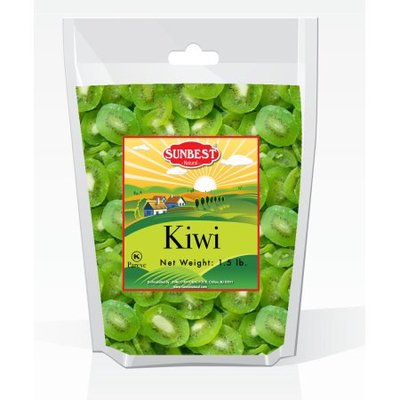 SUNBEST Dried Kiwi Slices 1.5 Lbs in Resealable Bag (24 Oz)