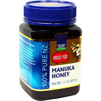 Manuka Health MGO 100+ Manuka Honey, 100% Pure New Zealand Honey, 1.1 lbs (500 g)