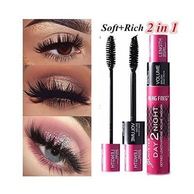 Hoshell Makeup Voluminous Original Mascara, Long Black Lash Eyelash Extension Waterproof Eye Makeup Tool