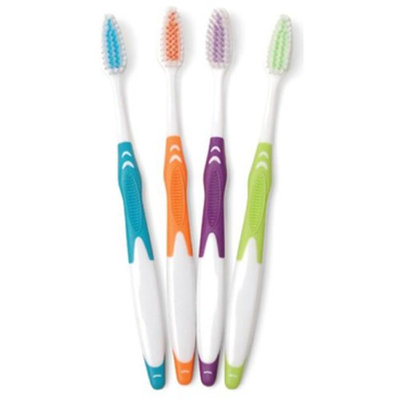 Freshmint 2182151 Adult Rubber Handle Toothbrush