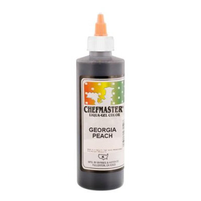 Chefmaster by US Cake Supply 10.5oz Georgia Peach Liqua-Gel Cake Food Coloring
