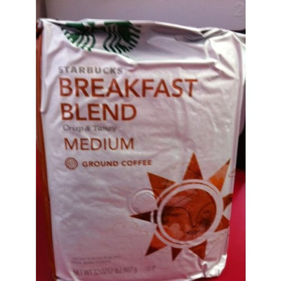 Starbucks Breakfast Blend Crisp & Tangy Medium Ground Coffee 32 Oz/2 Pounds