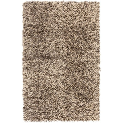 2' x 3' Sencilla Elegancia Light Tan and Ivory Hand Woven Area Throw Rug