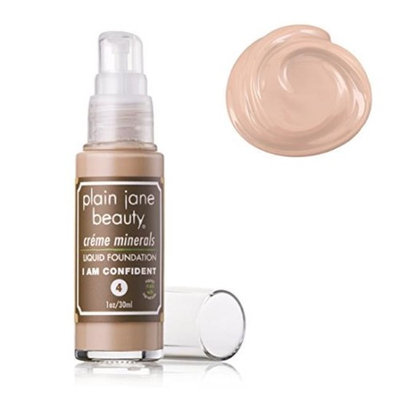 Plain Jane Beauty 232006 I Am Confident 4 Creme Minerals Liquid Foundation