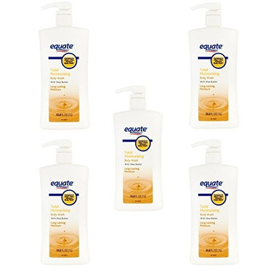 Equate Total Moisturizing Body Wash with Shea Butter, 33.8 fl oz