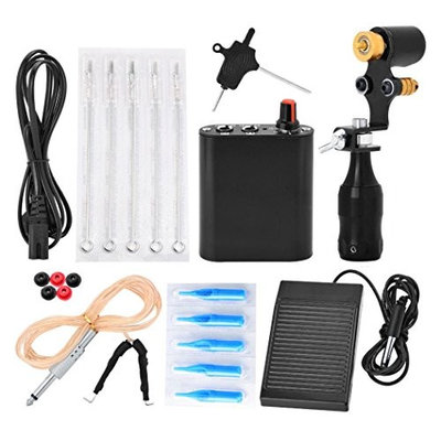 1 Set Tattoo Kit Equipment Tattoo Machine Completed Exquisite Workmanship (Black)