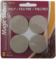 Magic Sliders L P Magic Sliders 63712 Round Pad-1-1/2' RND FELT PADS