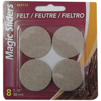 Magic Sliders L P Magic Sliders 63712 Round Pad-1-1/2' RND FELT PADS