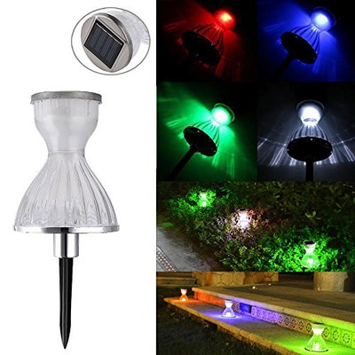 Light, Hatop Solar Powered LED RGB Skirt Lamp Outdoor Courtyard Garden Landscape Lawn Light