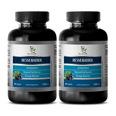 Heart supplement - RESVERATROL - Green tea pure - 2 Bottles 120 Capsules