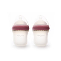 Perry Mackin Baby Silicone Bottle 6 Oz 2 Pack Pink