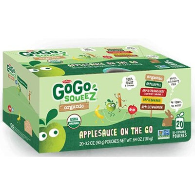 GoGo Squeez Organic Applesauce On-The-Go Variety Pack! Apple, Cinnamon, Strawberry, Banana,