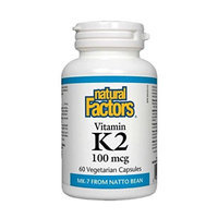 Vitamin K2 100mcg Natural Factors 60 VCaps