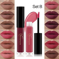 Misaky 12 Colors/ Set New Lip Lingerie Matte Liquid Lipstick Set Waterproof Lip Gloss Set Makeup Set