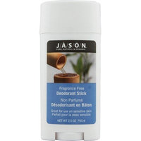 Jason Fragrance Free Deodorant Stick, 2.5 oz.