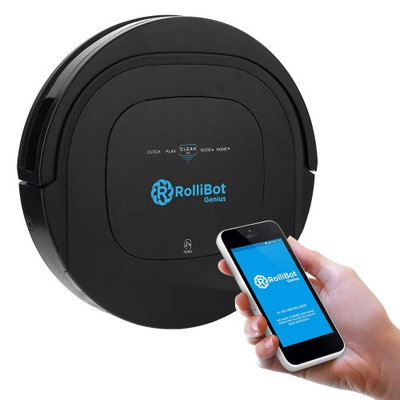 ROLLIBOT GENIUS BL800 - Robotic Vacuum Cleaner. Vacuums, Sweeps, & Wet Mops Hard Surfaces and Carpet