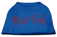 Ahi Bad Dog Rhinestone Shirts Blue XL (16)