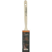 Pro Impact Flat Sash Paint Brush, 1-1/2 in, Chiseled Polyester Blend, Stainless Steel, Natural Wood