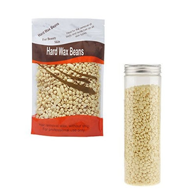 Dovewill 700g Natural No Strip Stripless Depilatory Hot Film Hard Wax Beans Body Bikini Hair Removal (Beige Milk)
