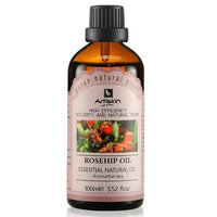 Organic 100% Pure Cold Pressed Unrefined Skin Whitening Natural Rosehip Oil, 3.52 oz