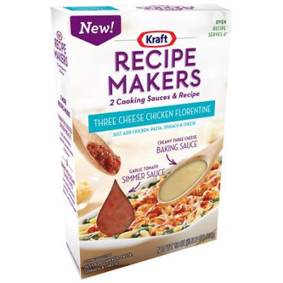 Kraft Recipe Makers Three Cheese Chicken Florentine, 18 oz