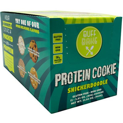 Buff Bake Protein Cookie, Snickerdoodle, 12 - 2.82 Ounce Cookies