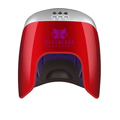 Neverland Beauty Led UV Lamp 48w Nail Dryer for Polish Gel Curing Nail Tools Automatic Hand Sensor both for Hand and Foot Red