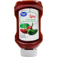 Great Value Spicy Tomato Ketchup Blended With Jalapeno, 20 oz