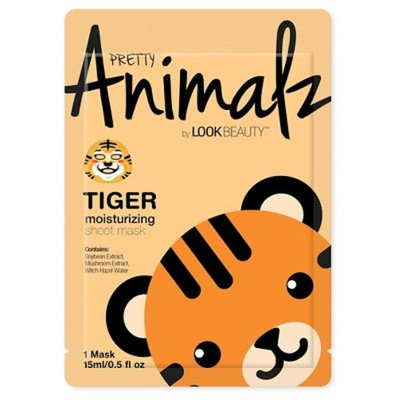 Pretty Animalz by Look Beauty Moisturizing Sheet Mask - Tiger - 1ct
