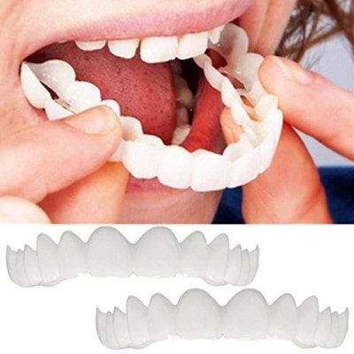 KFSO Braces Denture Teeth-Serrated Cosmetic Teeth For Dental Beauty-Perfect Smile Hug Tooth Cap-Make White Teeth-Beautiful And Neat-Perfect Smile