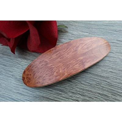 Red Hair Clip, Barrette, Wooden Barrette Christmas gift, gift for her, Hair Barrette Hair Clip French Hair Clip Luxury