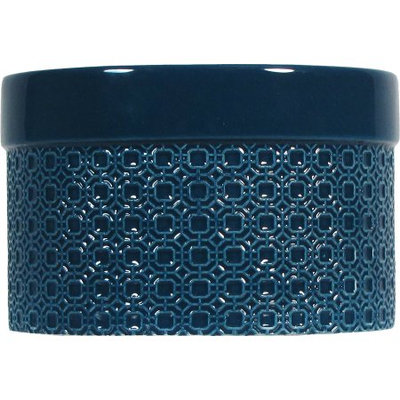 Candle Lite Better Homes & Gardens Blue Ceramic 9 oz jar, 3 wick, Sparkling Citrus Bellini fragrance