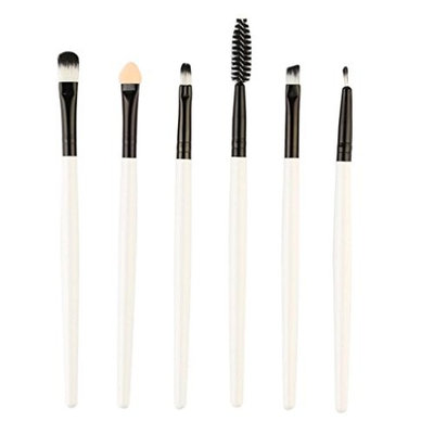 Makeup Brush Set, Iuhan 6 Pieces Professional Synthetic Kabuki Eye Makeup Cosmetics Brush Set, Eyeliner, Eye Shadow, Eye Brow, Foundation, Powder Liquid Cream Blending Brush