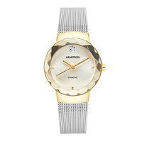 Armitron Two Tone Mesh Bracelet Watch
