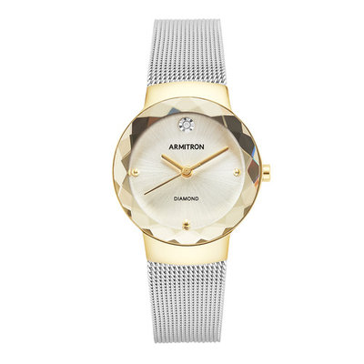 Armitron Two Tone Mesh Bracelet Watch