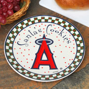 Los Angeles Angels of Anaheim Santa Ceramic Cookie Plate