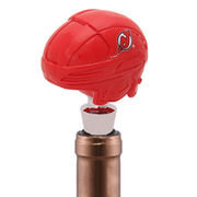 New Jersey Devils Logo Helmet Wine Bottle Stopper