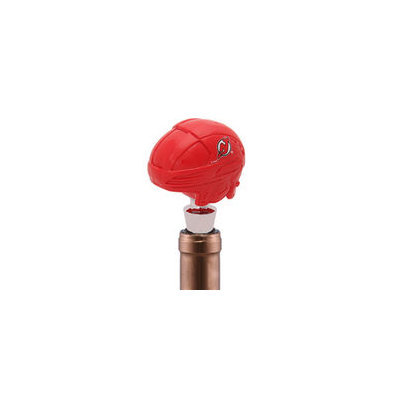 New Jersey Devils Logo Helmet Wine Bottle Stopper