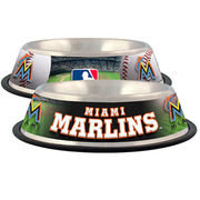 Hunter Manufacturing Miami Marlins Stainless Steel Dog Bowl