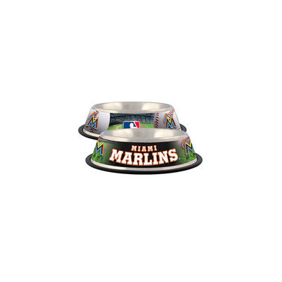 Hunter Manufacturing Miami Marlins Stainless Steel Dog Bowl