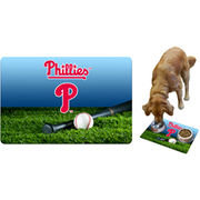 Philadelphia Phillies Field & Bat Pet Bowl Mat