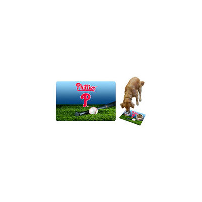 Philadelphia Phillies Field & Bat Pet Bowl Mat