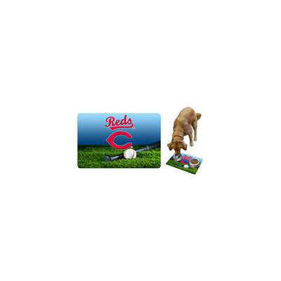 Cincinnati Reds Field & Bat Pet Bowl Mat